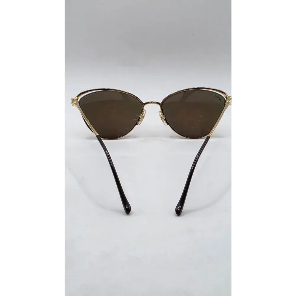 Cartier Gold-tone Cat-Eye Tinted Sunglasses